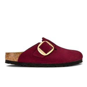BIRKINSTOCK Boston Big Buckle Clog Maroon size 38 7 - 7.5